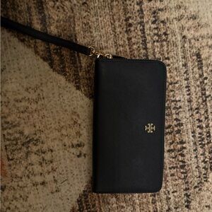Tory Burch Navy Wristlet Wallet